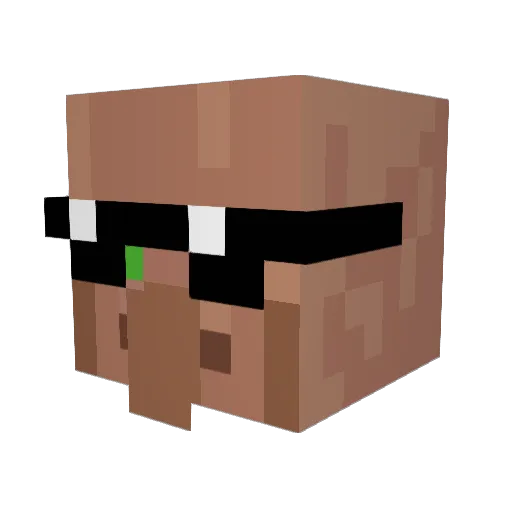 Mc_Frances Minecraft avatar head, 3D render