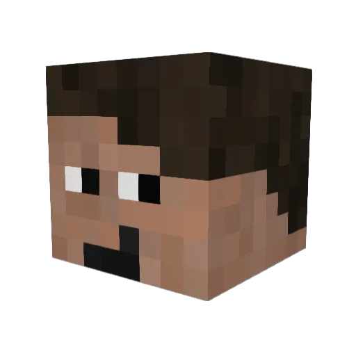 Mc_Gravity Minecraft avatar head, 3D render