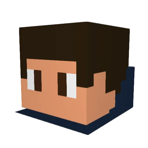 Mc_Lane Minecraft avatar head, 3D render