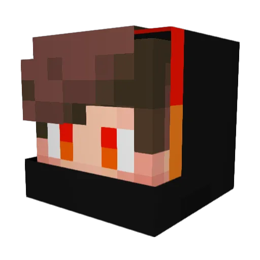 Mc_Madd Minecraft avatar head, 3D render
