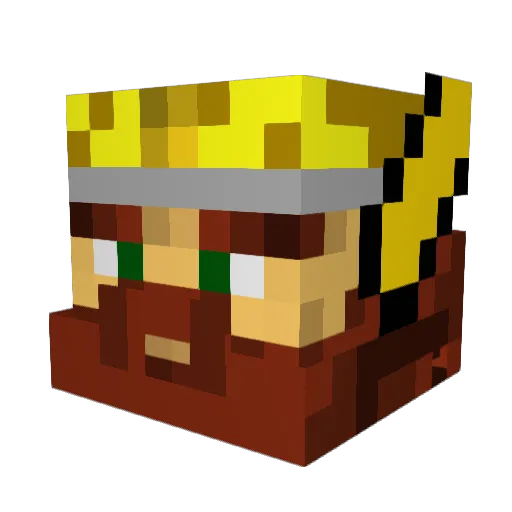 Mc_Mortis Minecraft avatar head, 3D render