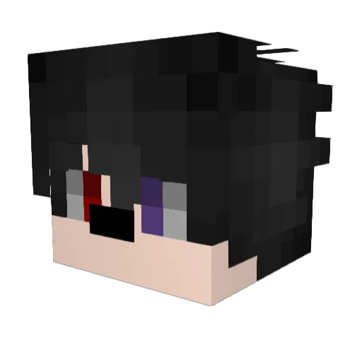 Mc_Queenn Minecraft avatar head, 3D render