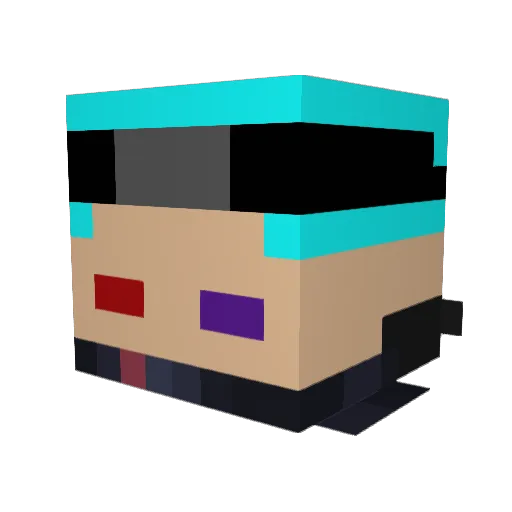 Mc_Speed Minecraft avatar head, 3D render