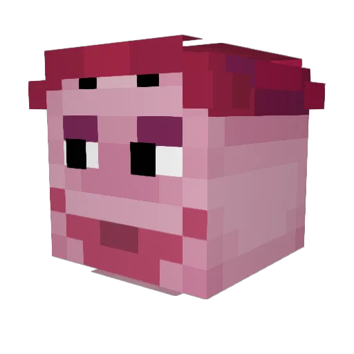 Mc_Worm Minecraft avatar head, 3D render