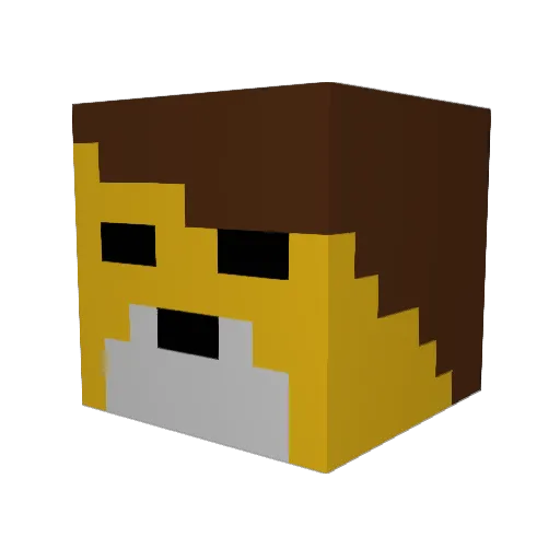Mc_lion_ Minecraft avatar head, 3D render