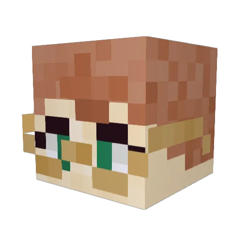 Mcbean242 Minecraft avatar head, 3D render