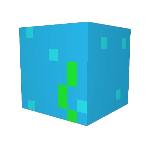 Mcbiggus3 Minecraft avatar head, 3D render