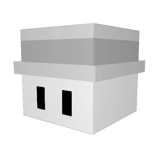 Mccoi Minecraft avatar head, 3D render