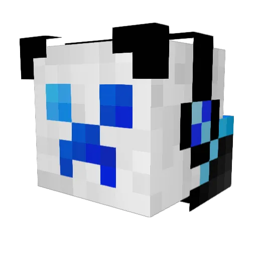 McdamCz Minecraft avatar head, 3D render
