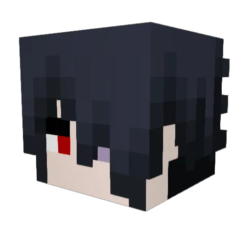 Mcderia Minecraft avatar head, 3D render