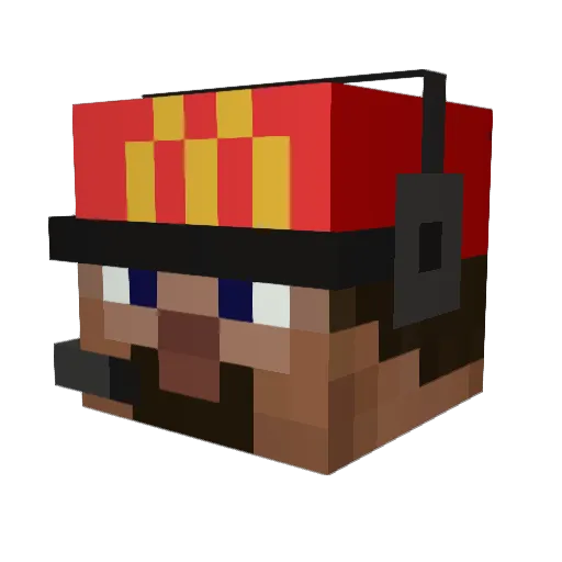 McdonaldSlave Minecraft avatar head, 3D render