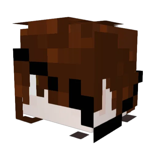 Mcgovlau Minecraft avatar head, 3D render