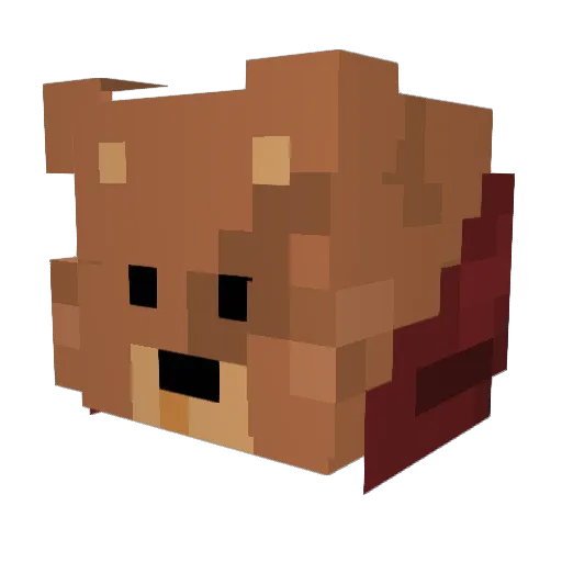 Mchasty Minecraft avatar head, 3D render