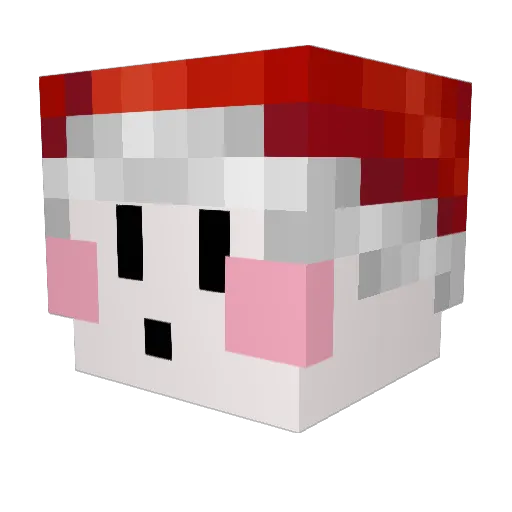 Mchxdlo Minecraft avatar head, 3D render