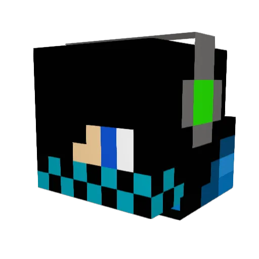 Mcjwulf Minecraft avatar head, 3D render