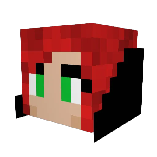 Mckalas_Star Minecraft avatar head, 3D render