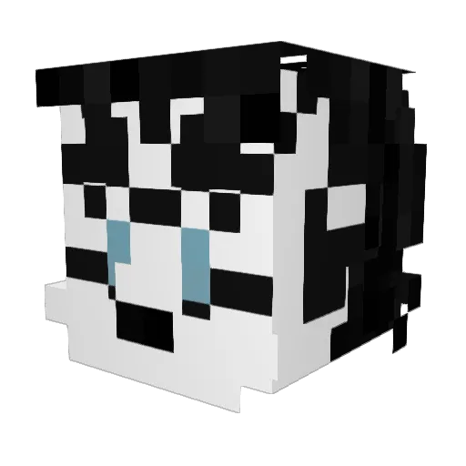 Mckaster Minecraft avatar head, 3D render