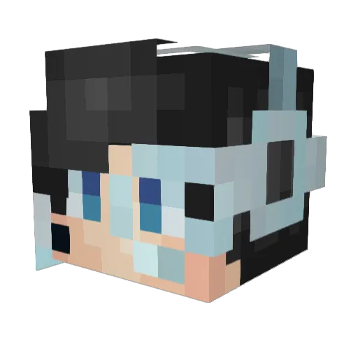 Mckrazier Minecraft avatar head, 3D render