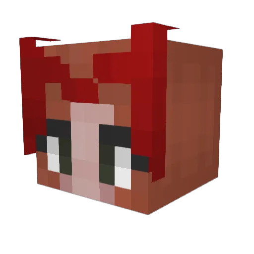 Mclovinbb Minecraft avatar head, 3D render