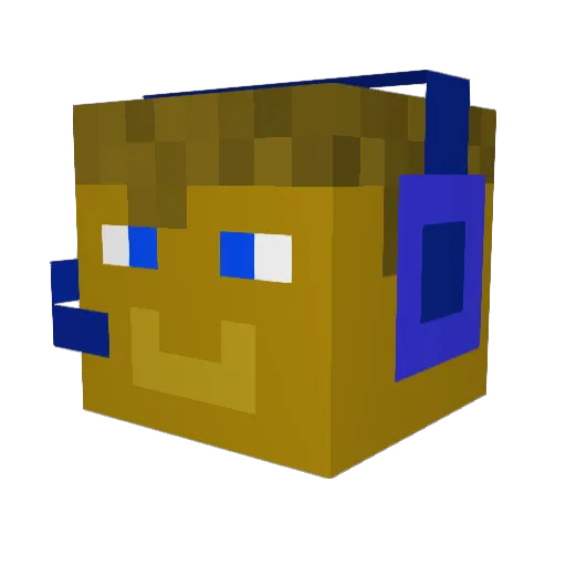 Mcmaster8598YT Minecraft avatar head, 3D render