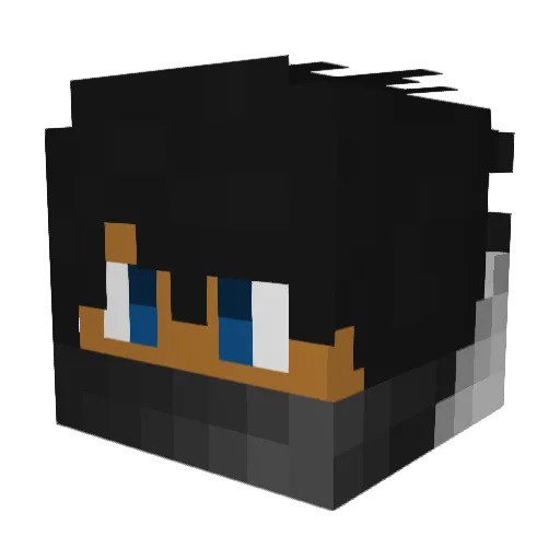 Mcninja1234 Minecraft avatar head, 3D render