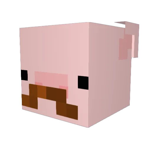 Mcnubify Minecraft avatar head, 3D render