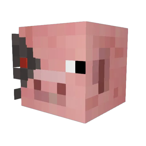 Mcpecog Minecraft avatar head, 3D render