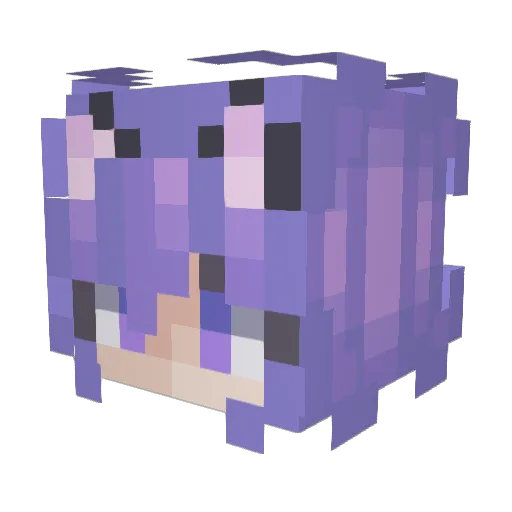 Mcraft100 Minecraft avatar head, 3D render
