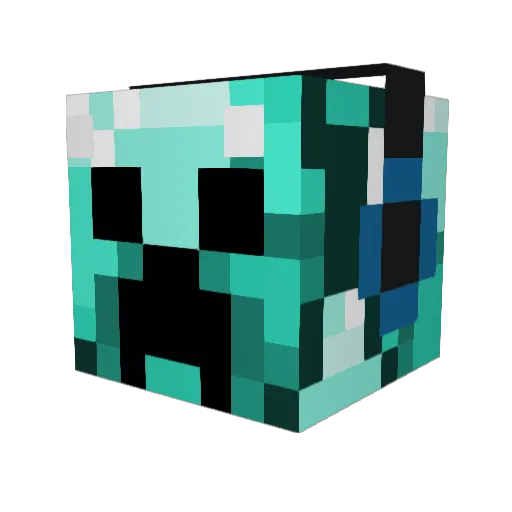 Mcray23 Minecraft avatar head, 3D render