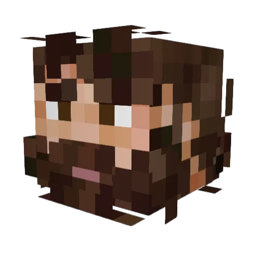 Mcstud2114 Minecraft avatar head, 3D render