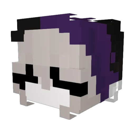 Mcwis Minecraft avatar head, 3D render