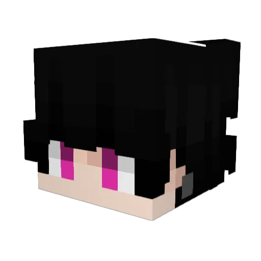 Mdqq Minecraft avatar head, 3D render