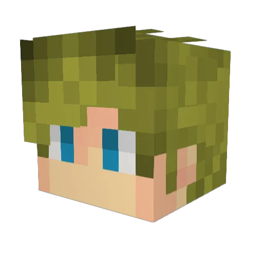 Mdrega720 Minecraft avatar head, 3D render