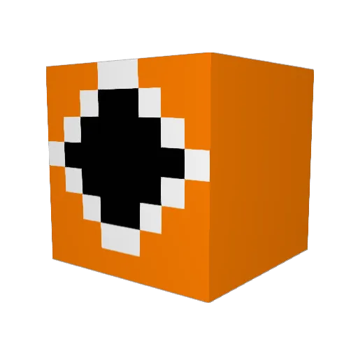 Mdwell Minecraft avatar head, 3D render