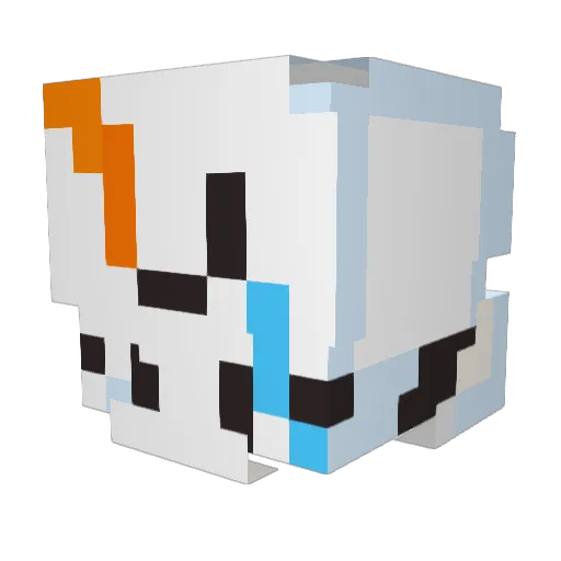 Mdx24 Minecraft avatar head, 3D render