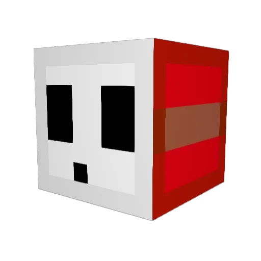 Me0wMeow Minecraft avatar head, 3D render