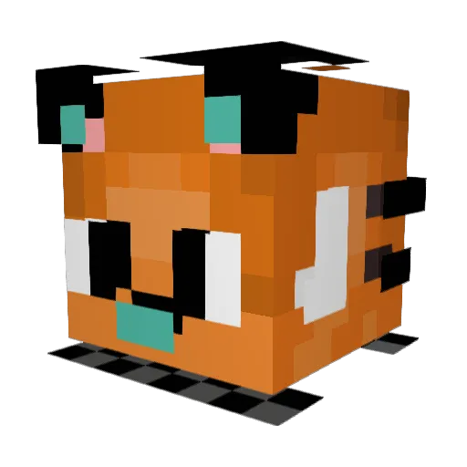Me168 Minecraft avatar head, 3D render