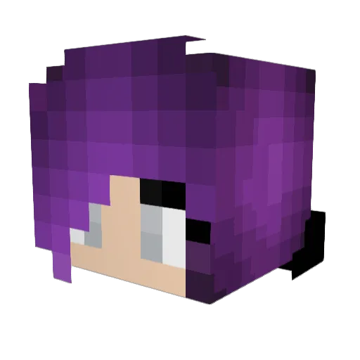 Me2 Minecraft avatar head, 3D render