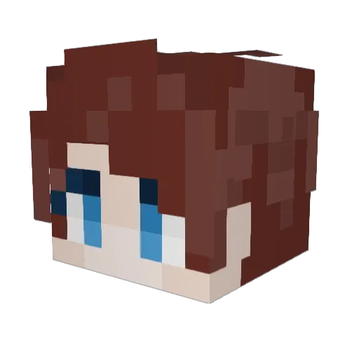 Me2Dude Minecraft avatar head, 3D render