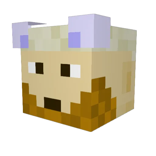 MeAgain22 Minecraft avatar head, 3D render