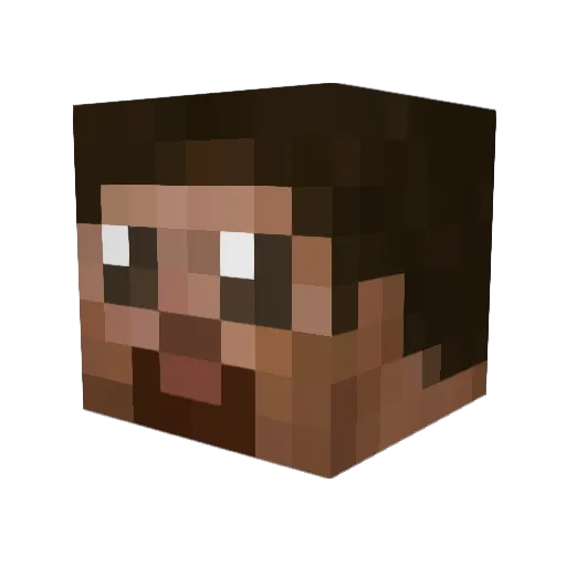 MeBeJammin Minecraft avatar head, 3D render