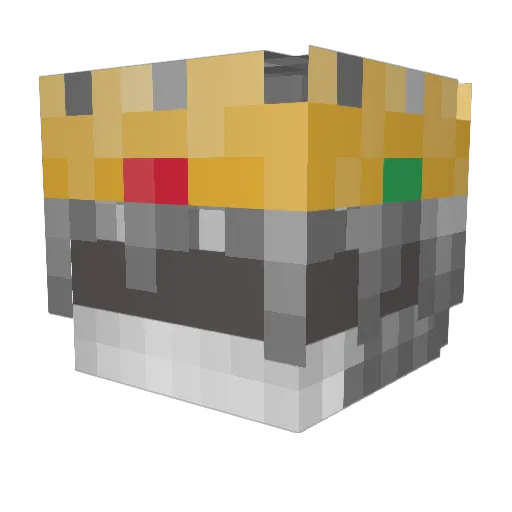 MeBerk Minecraft avatar head, 3D render