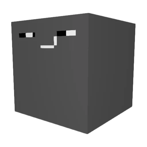 MeBtw Minecraft avatar head, 3D render