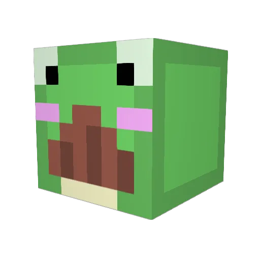 MeCracker Minecraft avatar head, 3D render