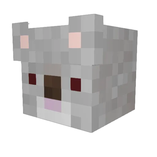 MeDicenLam Minecraft avatar head, 3D render
