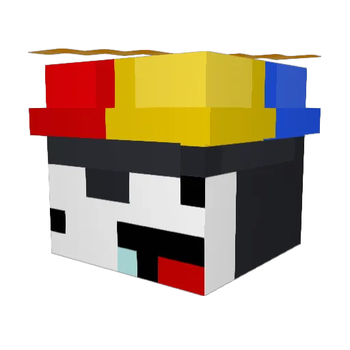 MeEXEXE Minecraft avatar head, 3D render