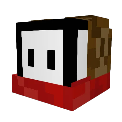 MeEmerald Minecraft avatar head, 3D render