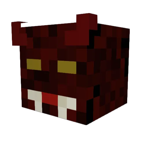 MeFromNorth Minecraft avatar head, 3D render