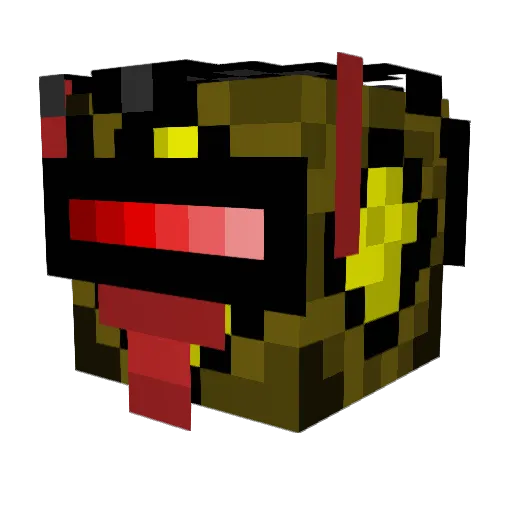 MeGOstA Minecraft avatar head, 3D render