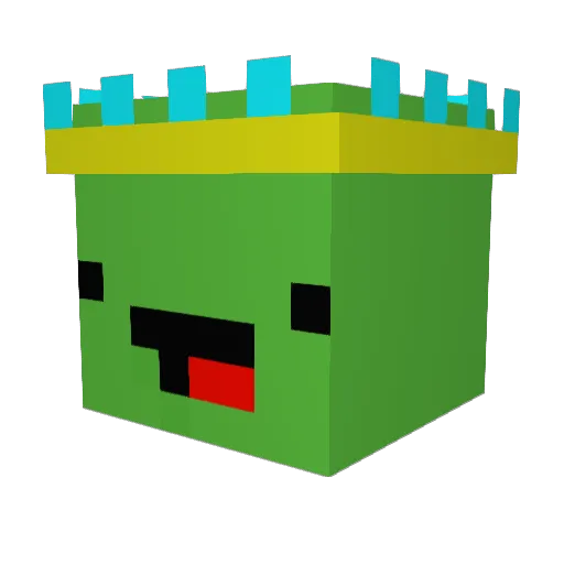 MeGaTURTLE45 Minecraft avatar head, 3D render